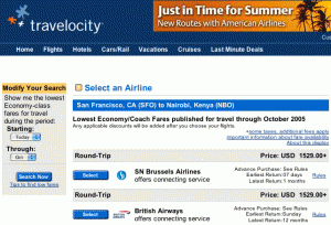 Travelocity Cheap Airline Tickets