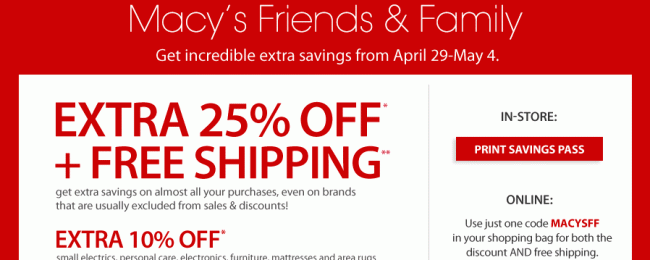 50% off - kitchen , luggage macys promo code