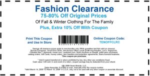 Nordstrom fashion coupon