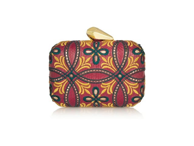 KOTUR Morley Embroidered Elphane Box Clutch