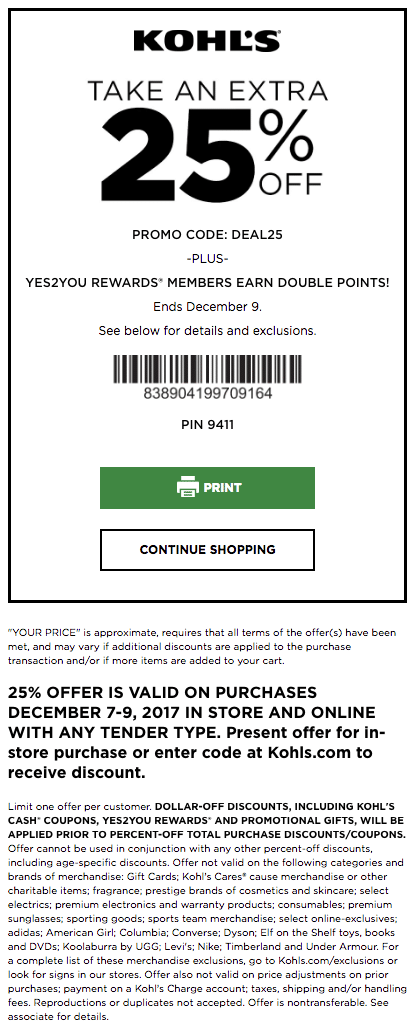 30 Off Kohls Free Shipping Promo Code Kohls Free Shipping For MVC