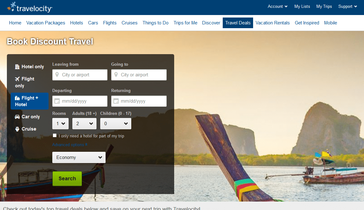 15% OFF Travelocity Promo Code and Coupon