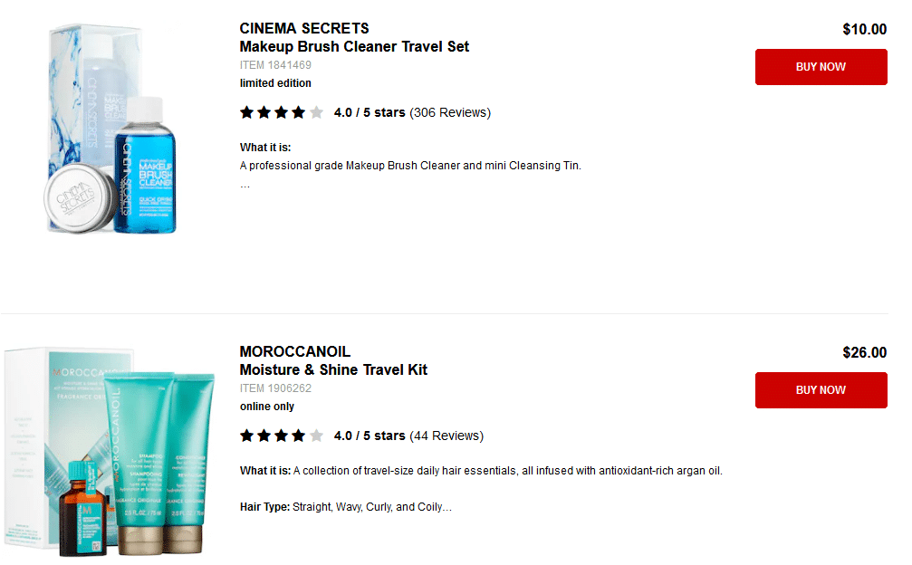 Sephora Travel Kits