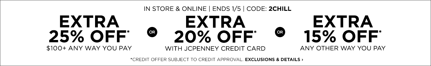 JCPenney coupon 10 off 20 off 25 off code