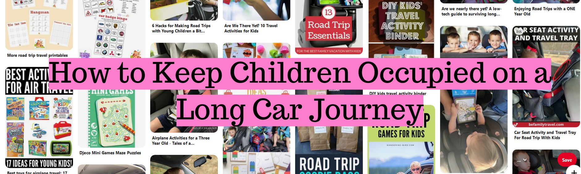 How to Keep Children Occupied on a Long Car Journey