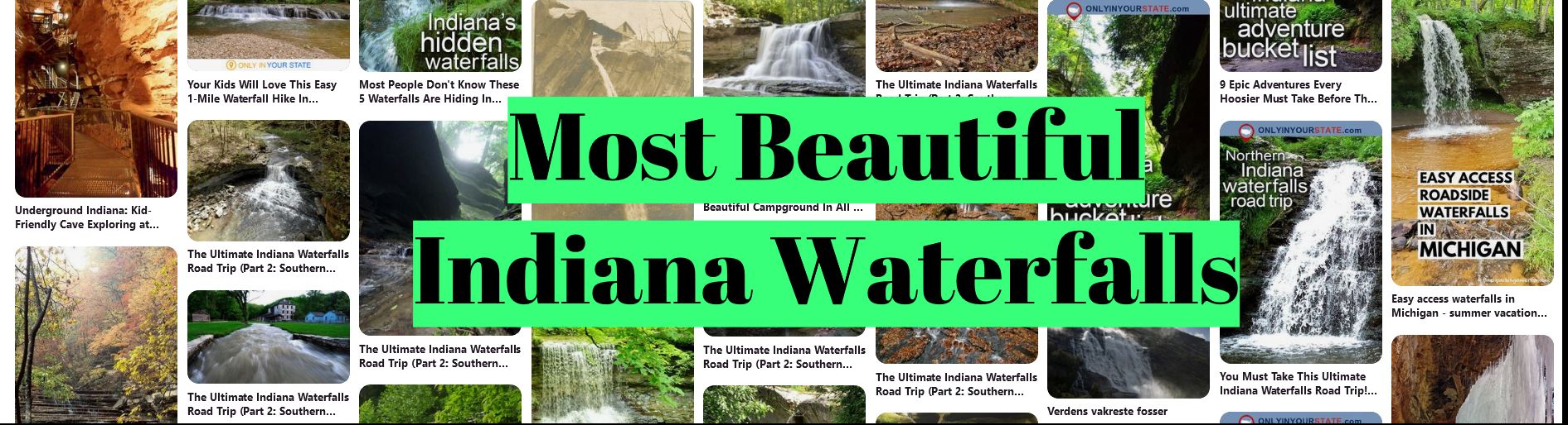 Most Beautiful Indiana Waterfalls