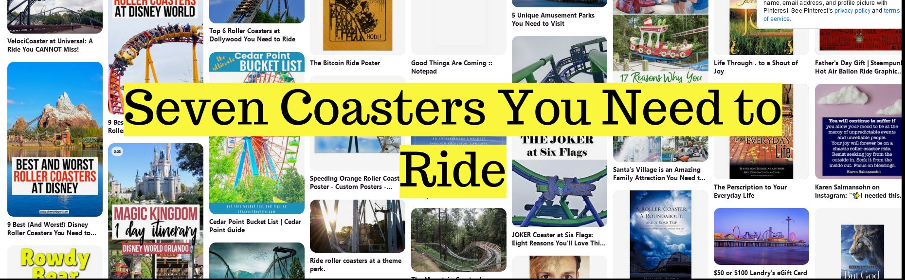Seven Coasters You Need to Ride