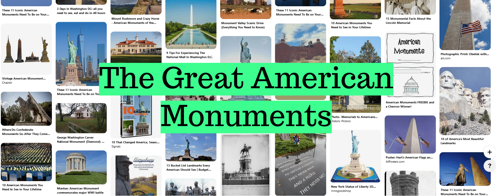 The Great American Monuments