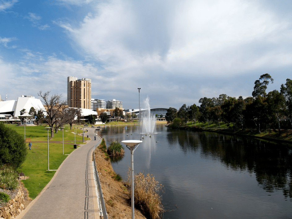 Along the Torrens River, Adelaide