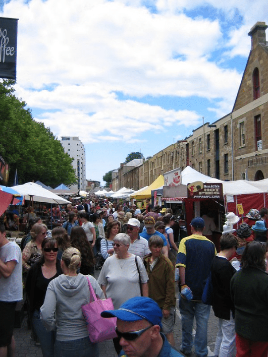 Bustling Salamanca Market