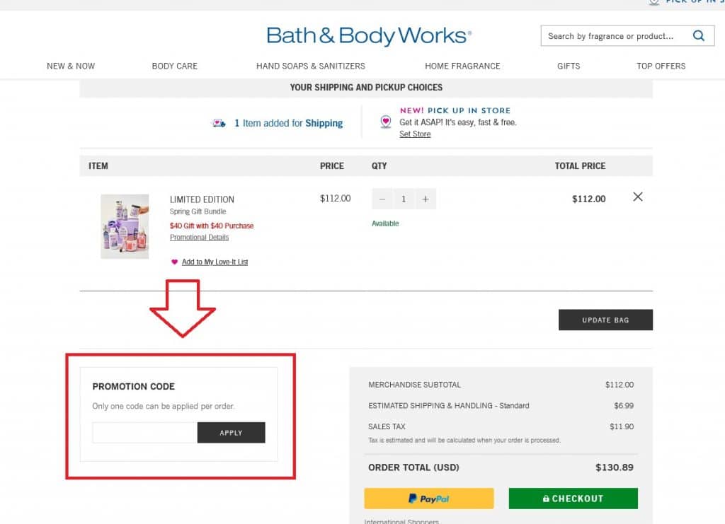 Bath and Body Works Free Shipping Trick promo code November 2023