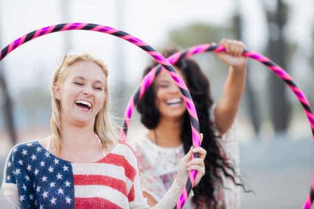 Duct tape is also essential for hula hoop repairs.