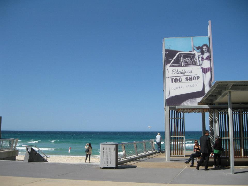 View from the shops in Surfers Paradise